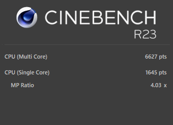 Core i9-13900H, CINEBENCH R23, ASUS Zenbook Pro 14X OLED UX3404VA, ウィスパーモード