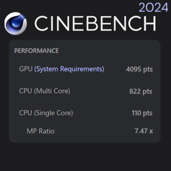 Core i7-13620H, CINEBENCH 2024, GALLERIA RL7C-R35-5N / C5N