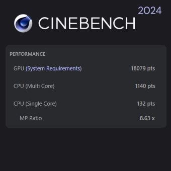 Ryzen 7 9700X, GALLERIA XA7R-R47 9700X搭載, CINEBENCH 2024