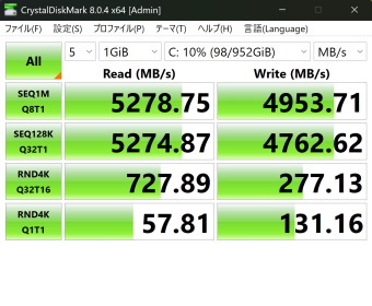 WD SN740 2230, Crystal Disk Mark, NVMe SSD Mode