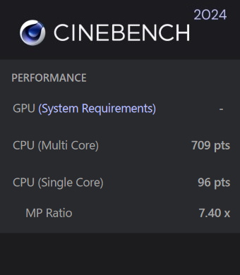 Snapdragon X X1-26-100, CINEBENCH 2024, ASUS Zenbook SORA フルスピード