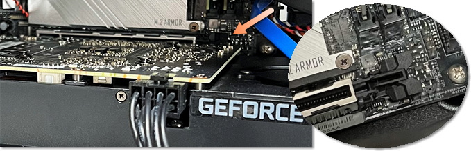 PCIe x16スロットのフック